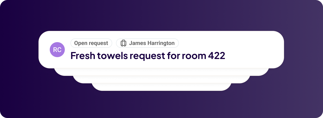 Guest request overview